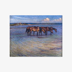 Horses Cooling Themselves in Water by Nils Kreuger