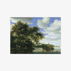 Ferry Boat by Salomon van Ruysdael