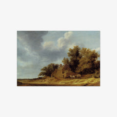 Landscape with a Cottage by Salomon van Ruysdael