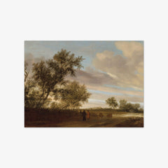 A Wooded Landscape with Peasants Conversing by Salomon van Ruysdael