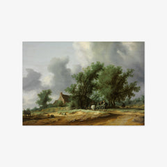 Road in the Dunes with a Passenger Coach by Salomon van Ruysdael