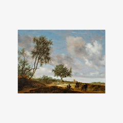 Landscape with Hunters by Salomon van Ruysdael