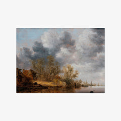 A Dutch River Landscape by Salomon van Ruysdael