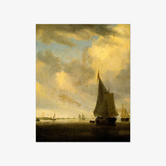 Water Surface with Sailing Boats by Salomon van Ruysdael