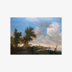 Canal Landscape with Castle Nijenrode by Salomon van Ruysdael