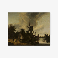 Landscape with a Windmill by Salomon Rombouts