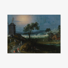 Summer Landscape with a Windmill by Adriaen van Stalbemt