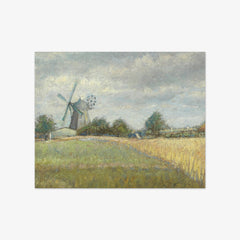Summer Landscape with a Windmill by Julius Paulsen