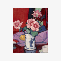 Pink Roses, Chinese Vase by Samuel John Peploe