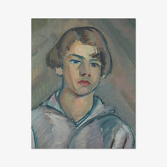 Portrait of a Young Man with Long Hair by Samuel John Peploe