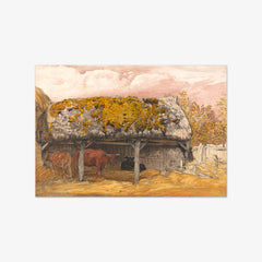 A Cow Lodge with a Mossy Roof by Samuel Palmer