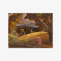 Harvesters by Firelight by Samuel Palmer