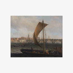 View on the Thames with Westminster Bridge by Samuel Scott