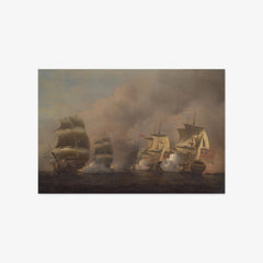 Action off the Cape of Good Hope by Samuel Scott