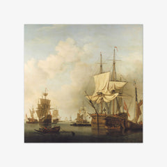 A Danish Timber Bark Getting Under Way by Samuel Scott