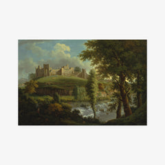 Ludlow Castle with Dinham Weir, from the South-West by Samuel Scott