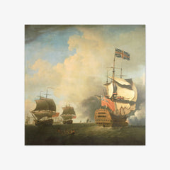 A First-Rate Shortening Sail by Samuel Scott