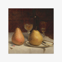 Two Pears on a Tabletop by Sanford Robinson Gifford