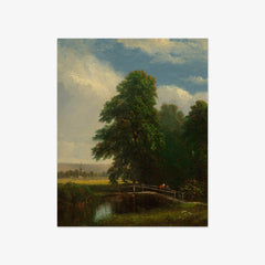 The Darent River, Kent, England by Sanford Robinson Gifford