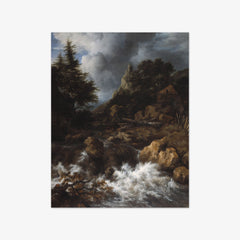 Waterfall in a Mountainous Northern Landscape by Jacob van Ruisdael