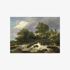 Dune Landscape with an Old Man and a Child on a Sand Track by Jacob van Ruisdael