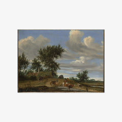 A Country Road by Salomon van Ruysdael