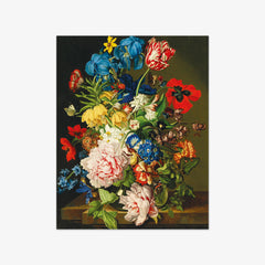 Bouquet of Flowers with Butterflies by Sebastian Wegmayr