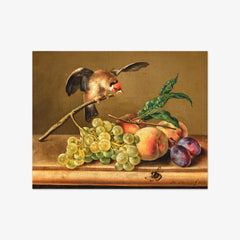 Still Life with Goldfinch by Sebastian Wegmayr