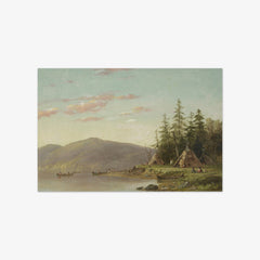 Chippewa Encampment on the Upper Mississippi by Seth Eastman