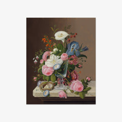 Early Summer Flowers in a Celery Glass by Severin Roesen