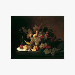 Still Life With Fruit, Goblet, and Canary (Nature's Bounty) by Severin Roesen