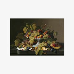 Still Life of Fruit and Wine on a Table by Severin Roesen