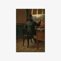 The Painter J.C. Dahl at his Easel by Siegwald Dahl