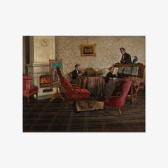 The Living Room of the Danish Minister in Dresden by Siegwald Dahl