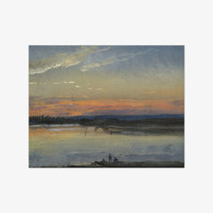The Elbe in Evening Light by Johan Christian Dahl