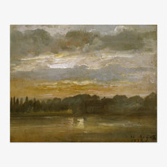 The Elbe in the Evening by Johan Christian Dahl