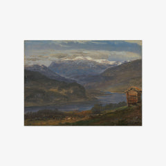 View of Hjelle in Valdres by Johan Christian Dahl