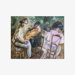 French Peasants in a Café by Sigrid Hjertén