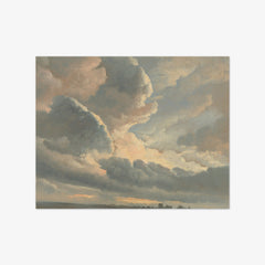 Study of Clouds with a Sunset near Rome by Simon Alexandre Clément Denis