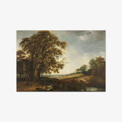 Sleeping Peasants near Fields by Simon de Vlieger