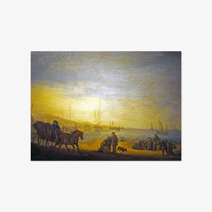 Beach Scene by Simon de Vlieger