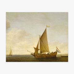 A Dutch Yacht from Zeeland by Simon de Vlieger