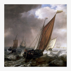 A Dutch Ferry Boat Before a Breeze by Simon de Vlieger