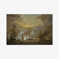 The Battle of the Texel, 11-21 August 1673 by Willem van de Velde the Younger