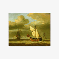 A Dutch Yacht from Zeeland by Willem van de Velde the Younger