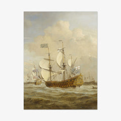 The 'St Andrew' at Sea in a Moderate Breeze by Willem van de Velde the Younger