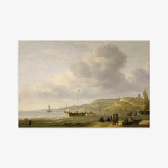 A Beach Scene near Scheveningen by Charles Brooking