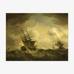An English Squadron Going to Windward by Charles Brooking