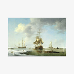 English Whalers in the Ice by Charles Brooking