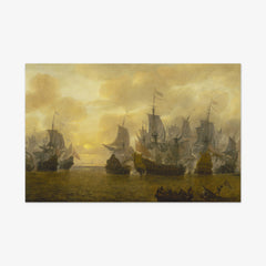 An Action of the Four Days' Battle, 1-4 June 1666 by Lieve Pietersz. Verschuier